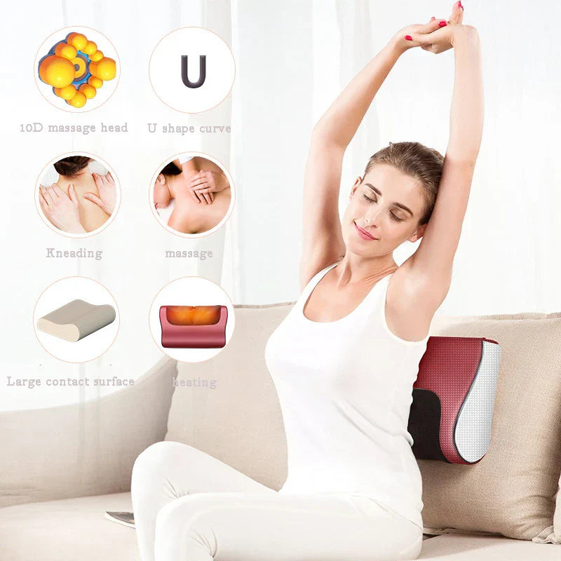Shopia™ Red Pillow Massager – جهاز تدليك الوسادة الحمراء
