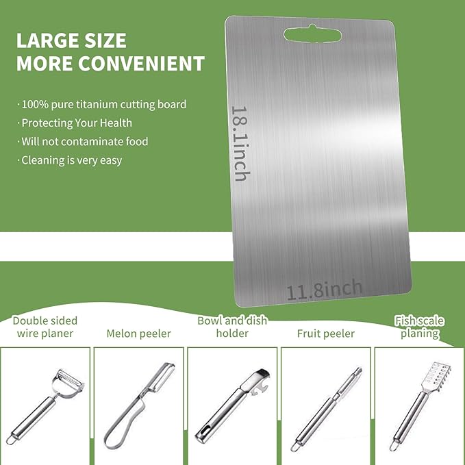 Shopia™ Titanium Cutting Board - لوح تقطيع التيتانيوم