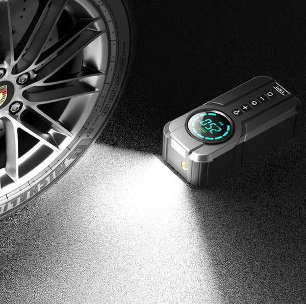 Shopia™Jump Starter With Air Pump جهاز تشغيل البطارية مع منفاخ هواء