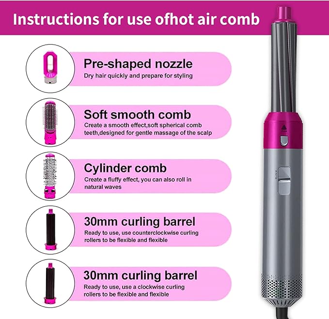 Shopia™ Hot Hair Brush 5 in 1 – فرشاة الشعر الساخنة 5 في 1