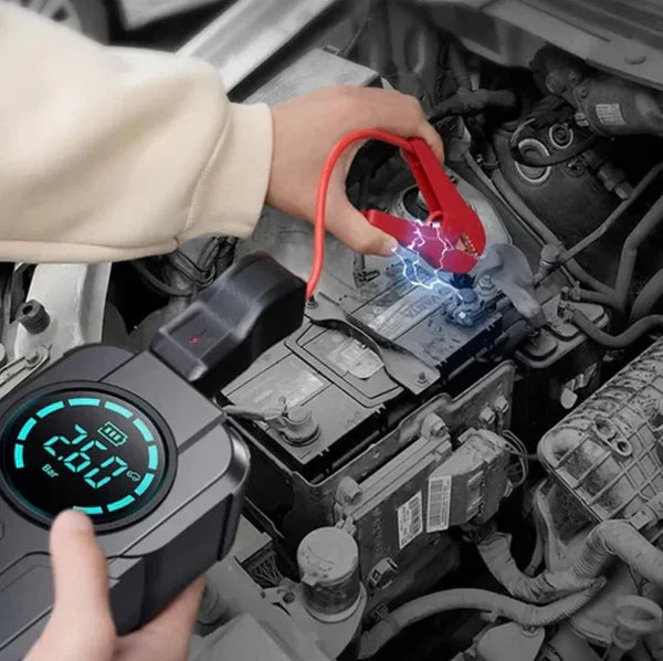 Shopia™Jump Starter With Air Pump جهاز تشغيل البطارية مع منفاخ هواء
